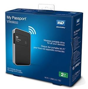 هارد دیسک بی‌سیم وسترن دیجیتال مدل My Passport Wireless ظرفیت 2 ترابایت